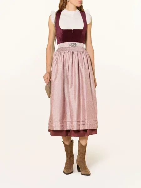 Spieth & Wensky Dirndl Halenka Kirchheim Ze Síťoviny bílá