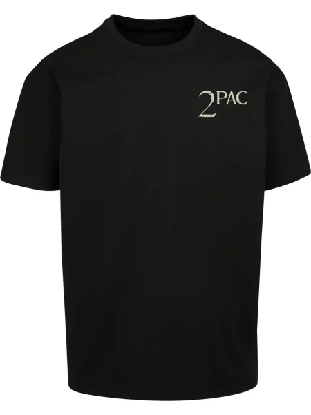 Merchcode Tričko I Ain't Mad At Cha starobéžová / antracitová černá