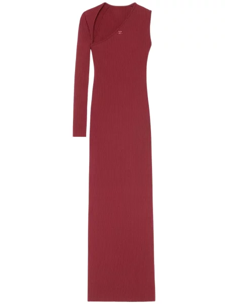 Rochie Courreges tricotate de costum roșu