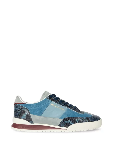 Sneakerși Paul Smith cu model piele de șarpe albastru
