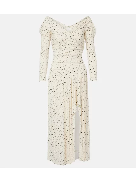 Rochie midi Isabel Marant din jerseu până la genunchi de costum alb