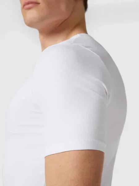 T-shirt z dekoltem w serek Mcneal biała