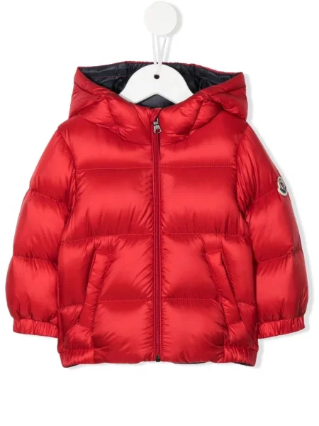 Kurtka dziecięca Moncler Enfant czerwona