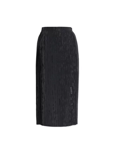 Spódnica midi Mm6 Maison Margiela niebieska