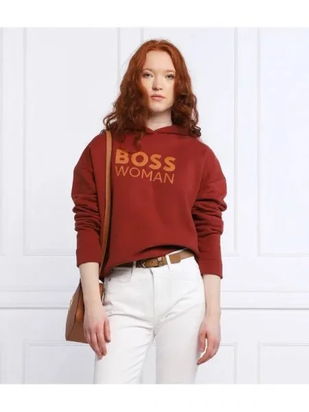BOSS BLACK Pulóver C_Eshanta_WD | Relaxed fit fekete