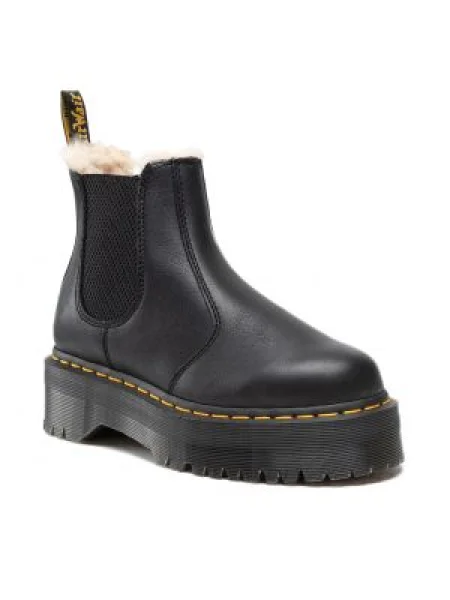 Dr. Martens Bokacsizma Quad Fl fekete
