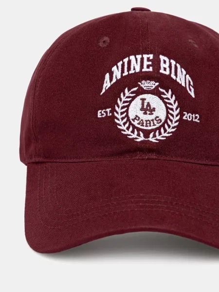Anine Bing JEREMY BASEBALL czapka z daszkiem czerwona