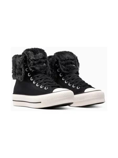 Botki Converse skórzane czarne