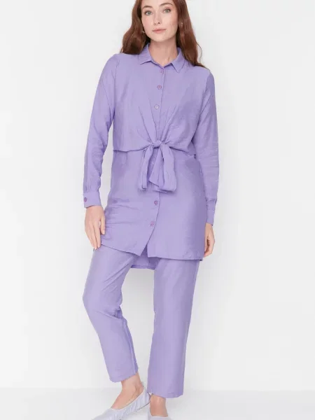 Cămașă Trendyol de costum violet
