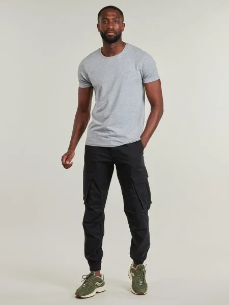 Cargo nohavice Jack & Jones čierna