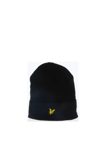 Pălărie Lyle & Scott din lână merinos negru