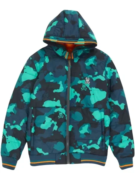 Zateplená bunda Psycho Bunny modrá