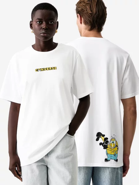 Converse тениска от x Minions & Monsters бяло