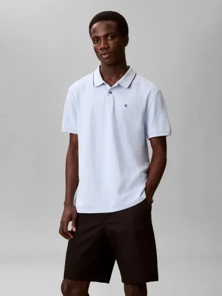 Calvin Klein Tricou polo celest albastru