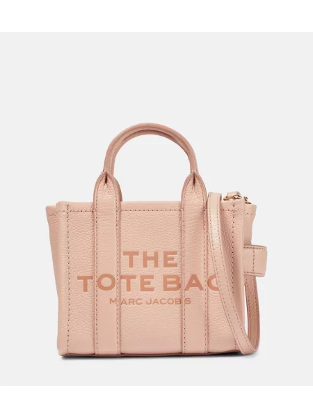 Kožna kožna torba Marc Jacobs ružičasta