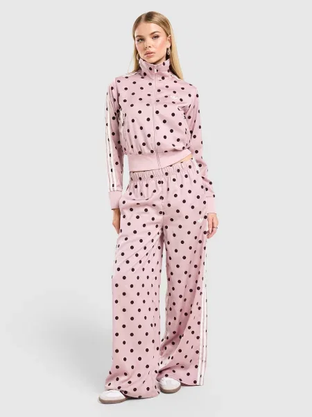 Adidas Spodnie Wide Leg różowe