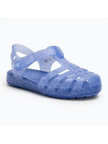 Детски сандали Crocs Isabella Glitter moon jelly синьо