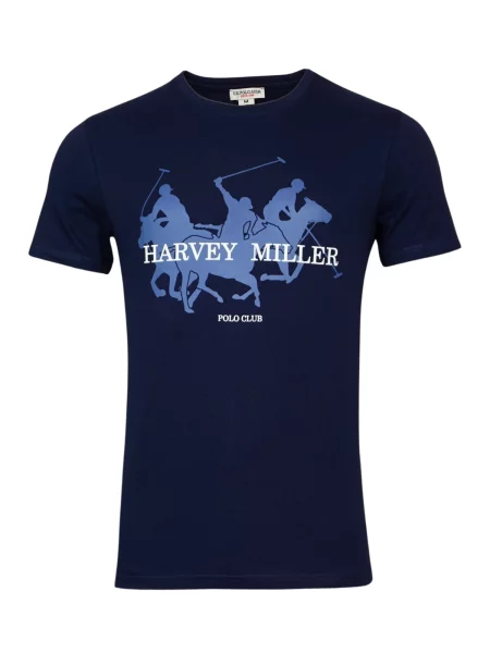 HARVEY MILLER Majica kraljevo modra / temno modra bela