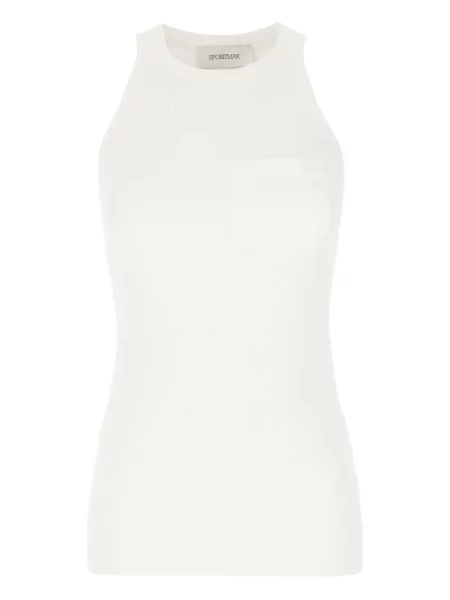Podkoszulka Sportmax prążkowana biała
