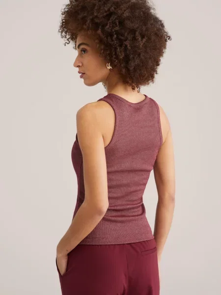 WE Fashion Top burgundi vörös