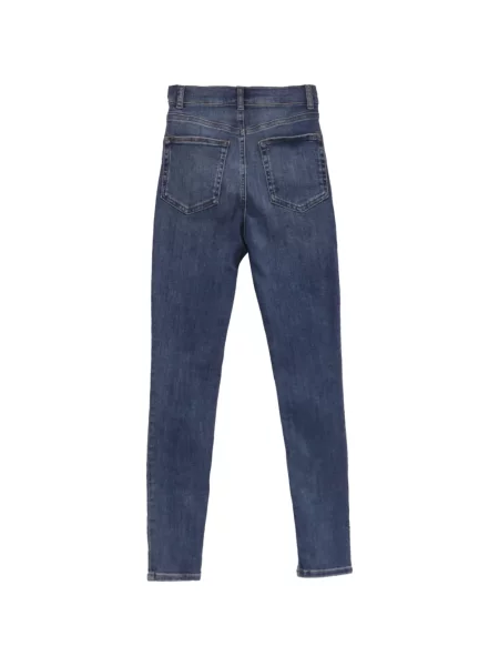 Слаб дънки skinny fit Reformation синьо