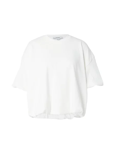 TOPSHOP Tricou Bubble fildeş