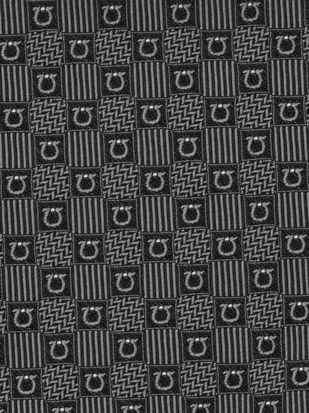Cravată Ferragamo de mătase negru