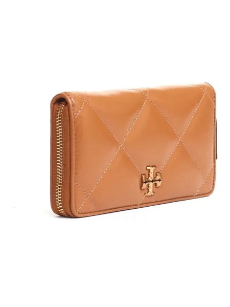 Portfel Tory Burch skórzany brązowy