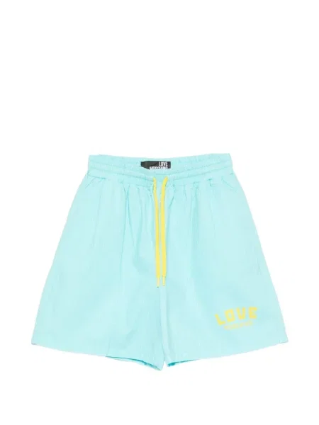 Pantaloni scurți Love Moschino cu imagine albastru