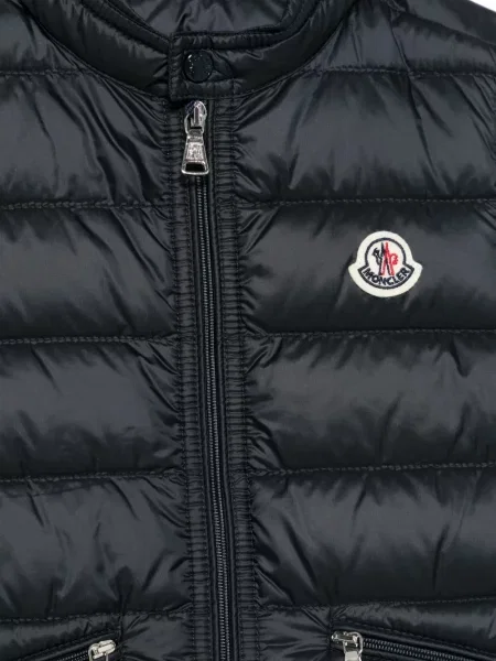Kamizelka puchowa dziecięca Moncler Enfant niebieska