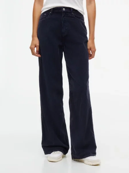 Tommy Jeans Pantaloni închis albastru