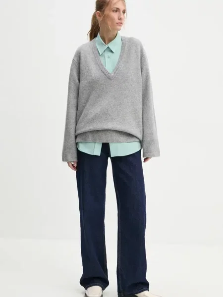 Шерстяной свитер Herskind серый