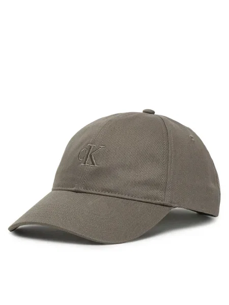Baseball sapka Calvin Klein Monogram Embroidery Baseball Cap szürke