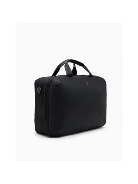 Emporio Armani Torebki Mężczyzna ONE SIZE Skóra Torba podróżna czarny