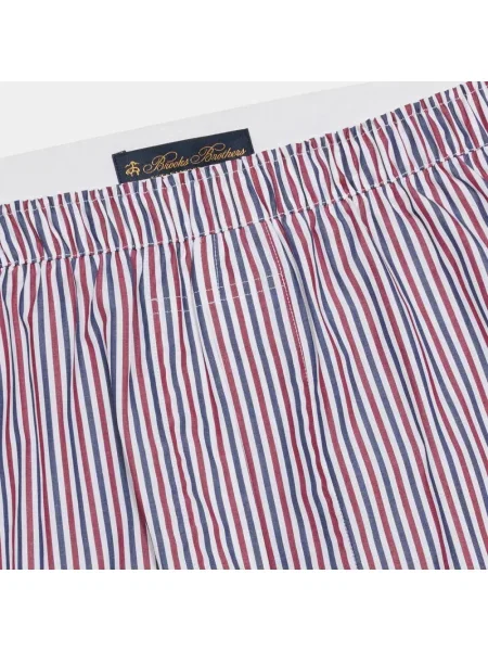 Bokserki Brooks Brothers w paski z paskiem czerwone