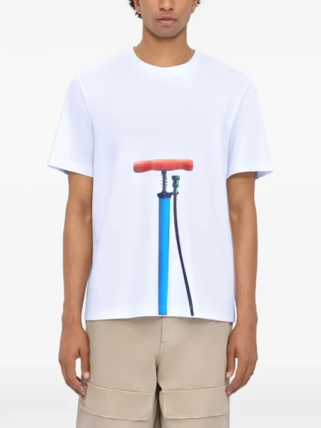 Tricou Msgm cu imagine alb