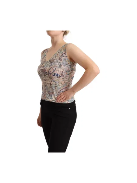 Top John Galliano z nadrukiem z wzorem paisley