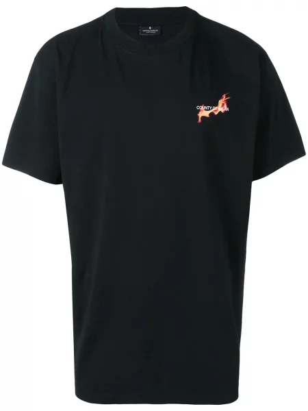 Baschet tricou County Of Milan cu imagine negru