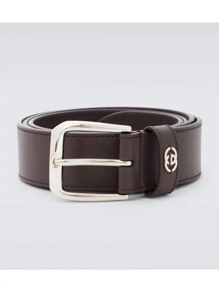 Curea Gucci din piele maro