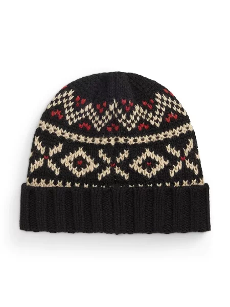 Polo Ralph Lauren čiapka s vlnou čierna
