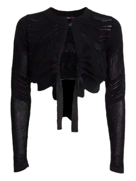 Pleteni blejzer High crna