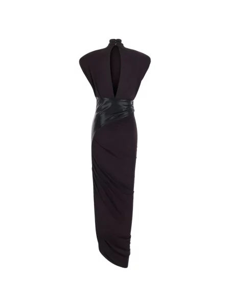 Rochie maxi The Andamane cu volane violet