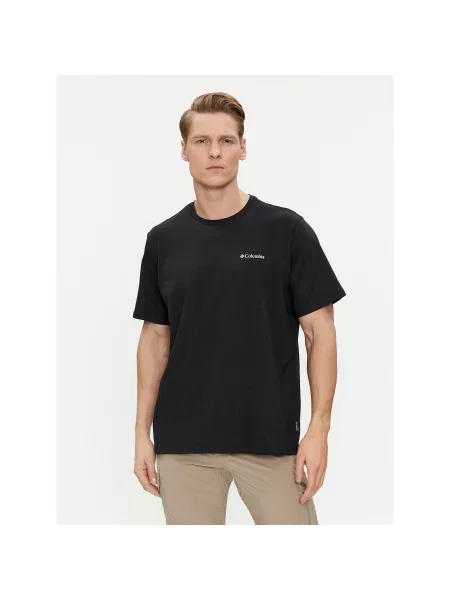 Columbia T-Shirt Explorers Canyon™ Regular Fit μαύρο