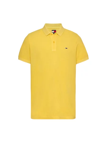 Tommy Jeans polo gładki żółty