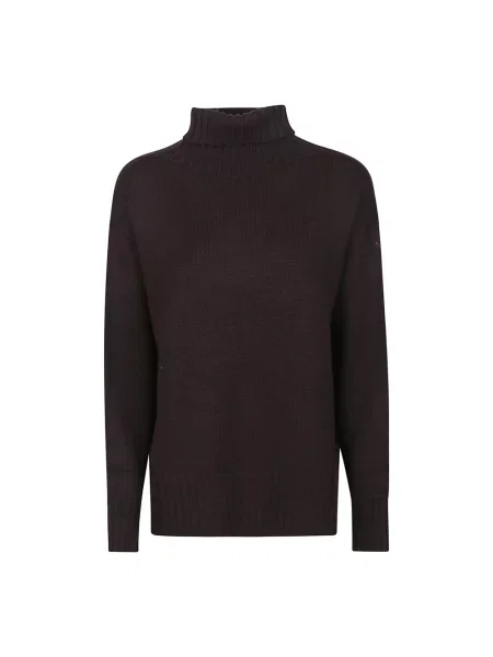 Sweter z golfem Drumohr brązowy