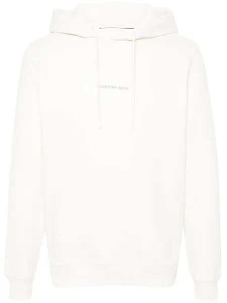 Hanorac cu glugă Calvin Klein cu broderie alb