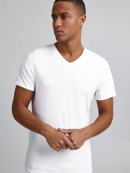 BLEND Tricou Nico' alb