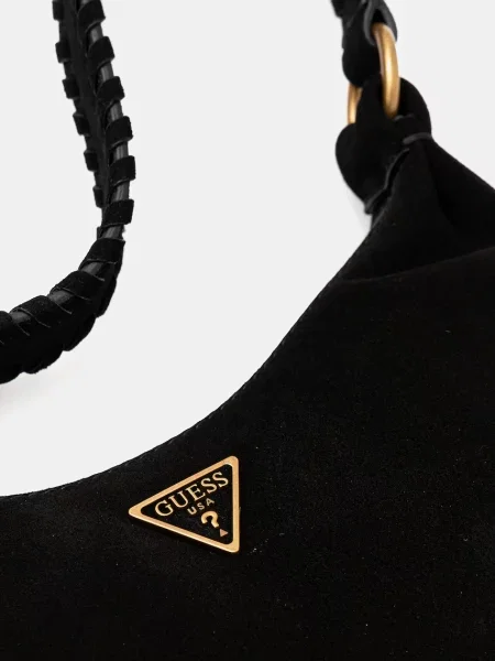 Замшевая сумка Guess черная