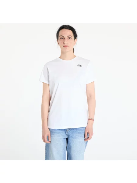 Tričko The North Face W SS Simple Dome Tee bílé