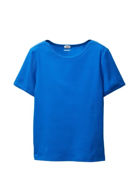 Tricou Versace din jerseu cu nervuri albastru